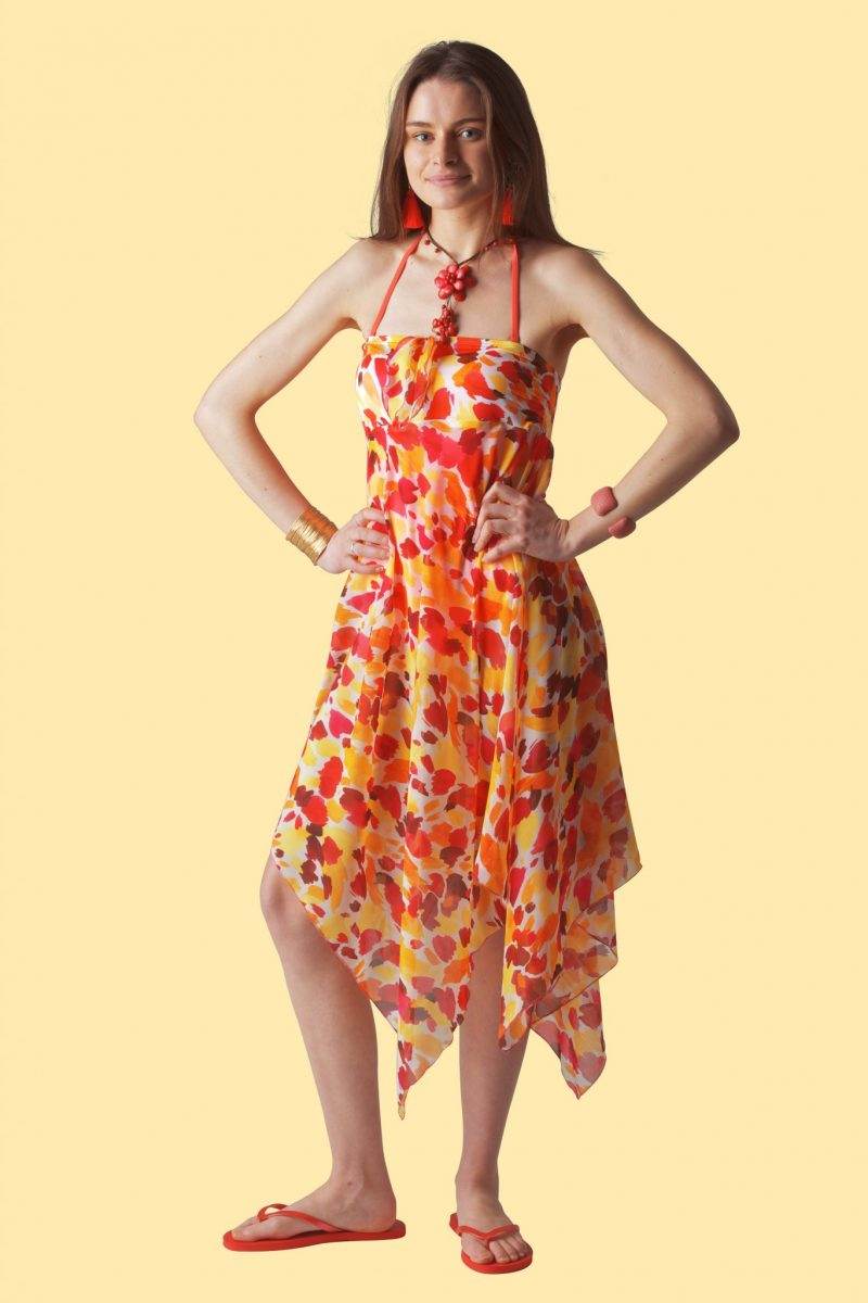 Tequila Sunrise Sophie Sarongs Beach cover-up