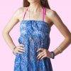 Aztec Blue Sophie Sarongs Swimwear and Bathing suit cover up